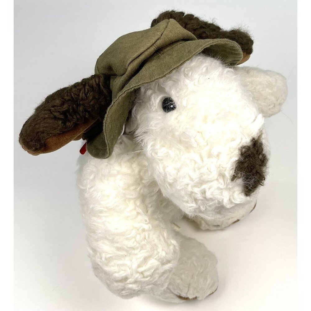 1997 Build-A-Bear Workshop 17" Shaggy Dog Floppy Ear Bow Hat Plush Retired READ